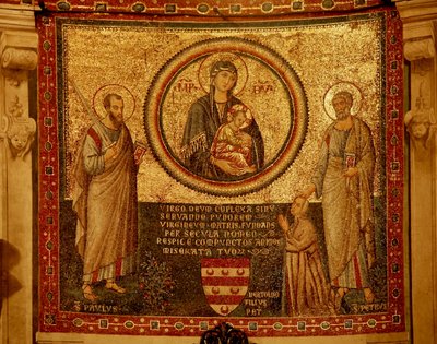 Mosaic in the Apse with the Virgin and Child, St Peter and St Paul by Unknown
